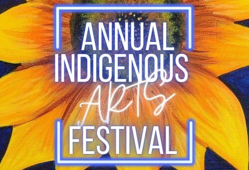 A poster for the Annual Indigenous Arts Festival. Repeats information included in the article.