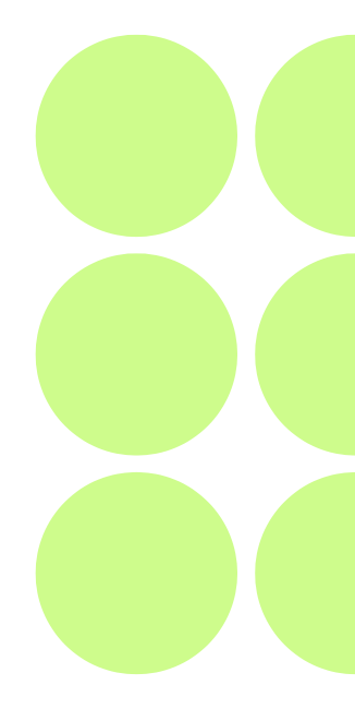 Green graphic circles on a white background.