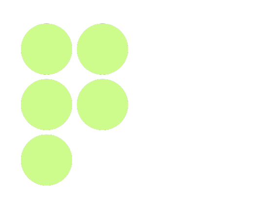 5 green Dots left