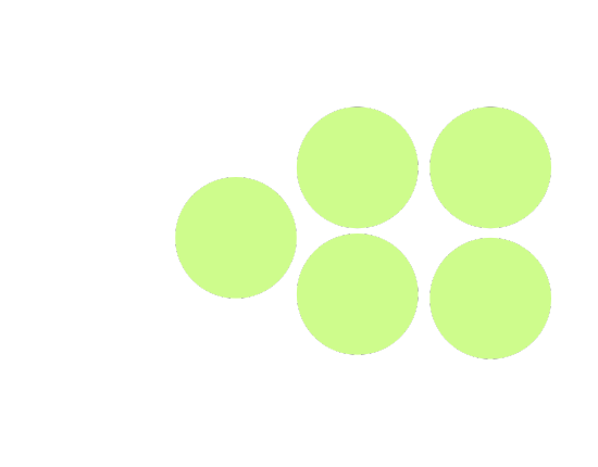 5 green Dots right