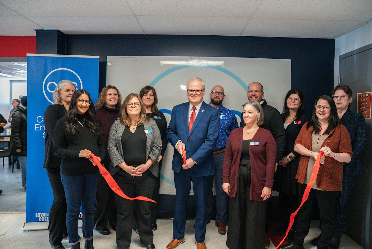 Community Employment Services Belleville Cuts Ribbon on New Location on Loyalist College Campus