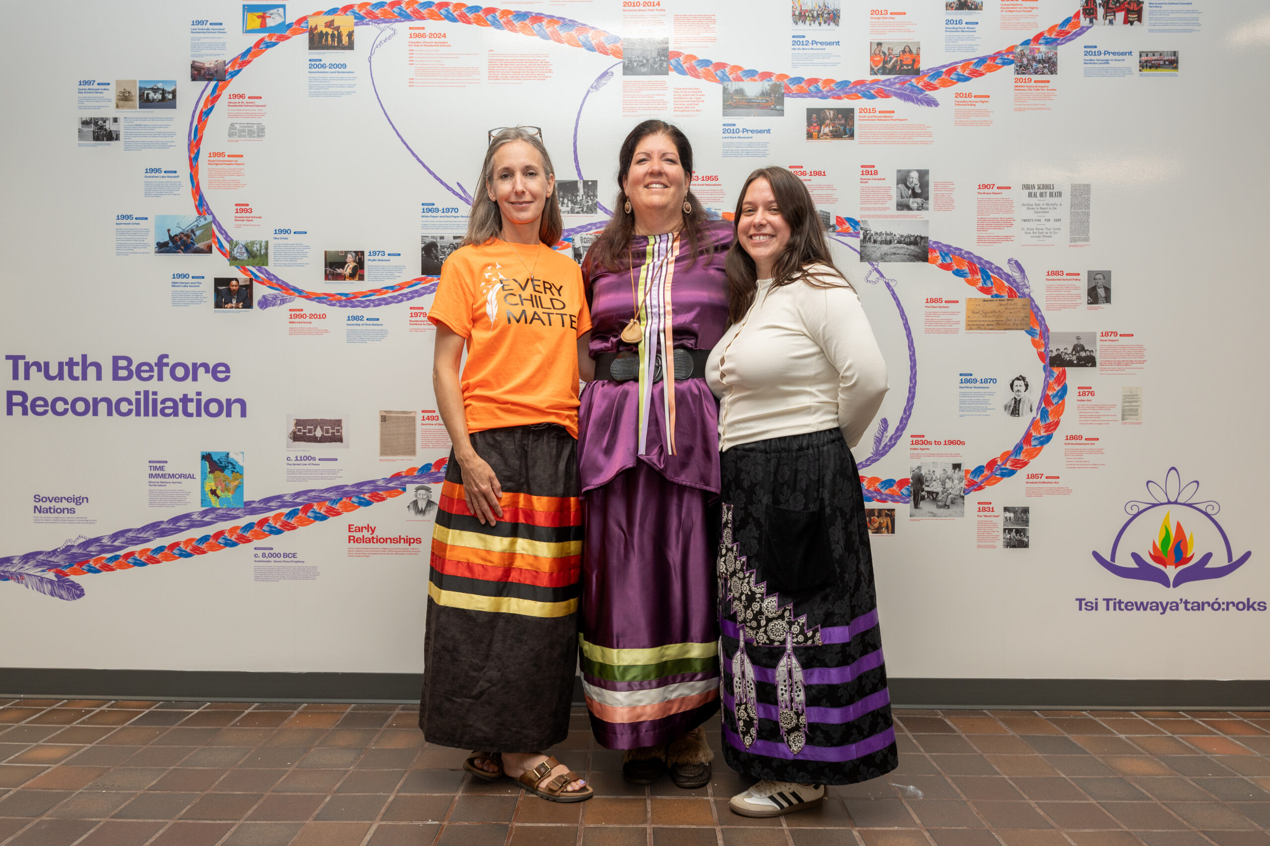 Loyalist College marks beginning of Truth and Reconciliation Week with unveiling of timeline installation