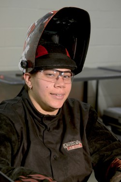 “This is a pretty good profession. It’s awesome what you can do. You fix things to help people, to make them safe.” - Natalie Stallaert, Welding & Fabrication Technician student