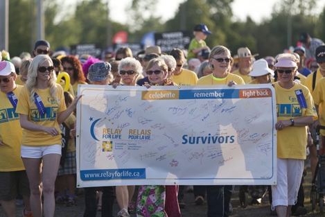 Relay for Life cancer survivors walked the 