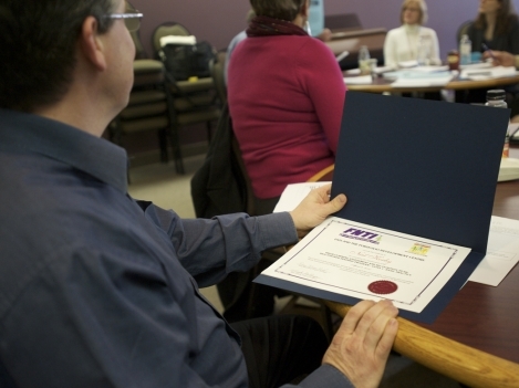 PLAR Practitioners Receive Certificates